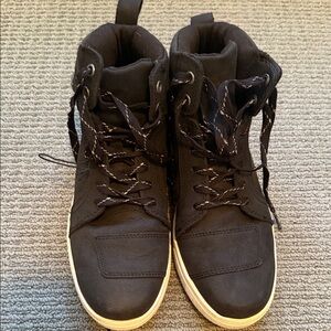 High-Top Black womens Harley motorcycle  Sneakers